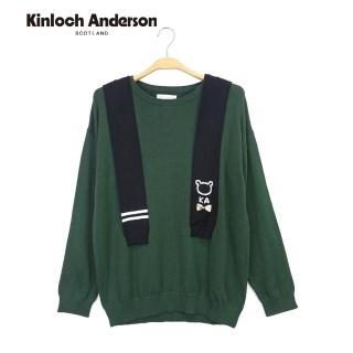 【Kinloch Anderson】小熊披肩造型針織長袖上衣 金安德森女裝(KA0879029)