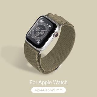 【General】Apple Watch 高山錶帶 蘋果手錶適用 42/44/45/49mm - 橄欖(手錶 錶帶)