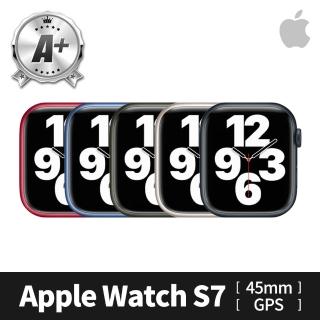 【Apple】A 級福利品 Apple Watch S7 GPS 45mm 鋁金屬錶殼(副廠配件/錶帶顏色隨機)