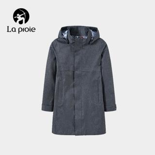 【La proie 萊博瑞】女款防潑水旅行風衣(煤黑-CFA972508)