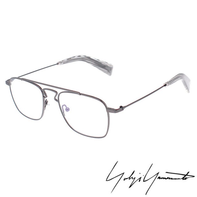 【Y-3 山本耀司】Yohji Yamamoto方型時尚造型光學眼鏡(鐵灰-YY3005-902)