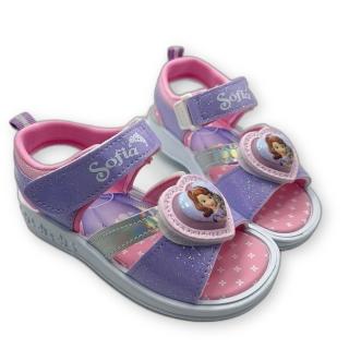 【Disney 迪士尼】台灣製蘇菲亞電燈涼鞋(迪士尼 卡通童鞋 童鞋 電燈鞋)