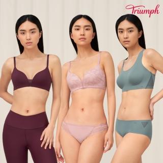 【Triumph 黛安芬】2件/環保親膚材質 無鋼圈舒適 背心內衣 bra top(買一送一多款選)