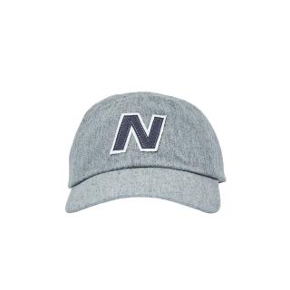 【NEW BALANCE】中性 灰色 可調式 基本款 LOGO NB 老帽 棒球帽 帽子 LAH21214AG
