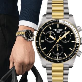 【TISSOT 天梭】官方授權 PR516 石英計時手錶-40mm 送行動電源(T1494172205100)