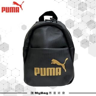 【PUMA】後背包 Core Up Minime 後背小包 雙肩包 黑色 素面 簡約小包 090280 得意時袋