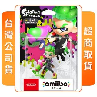 【Nintendo 任天堂】amiibo 男孩 霓虹綠(斯普拉遁系列)