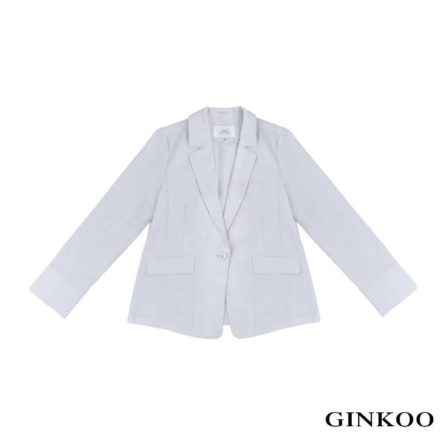 【GINKOO 俊克】後開衩西裝外套