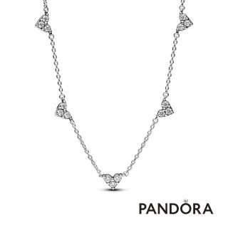 【Pandora官方直營】璀璨環頸三角心形項鏈