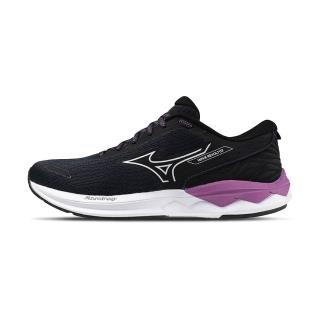 【MIZUNO 美津濃】WaveRevolt 3 女鞋 黑紫色 運動 休閒 入門款 跑鞋 緩震 慢跑鞋 J1GD248123