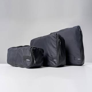 【Matador 鬥牛士】Packing Cube Set 拉鍊旅行收納袋『3件組』-黑色(旅遊 分裝 防水 盥洗用品 補充瓶)