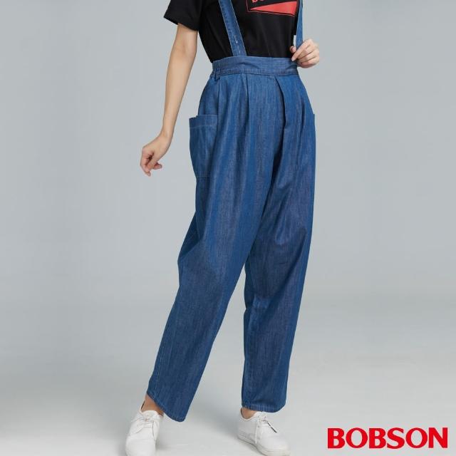 【BOBSON】女款寬版吊帶褲(D134-53)