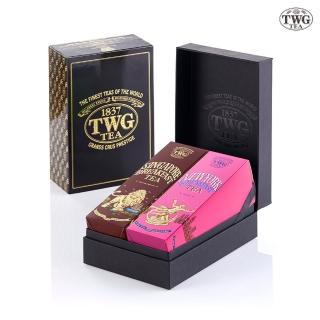 【TWG Tea】時尚茶罐雙入禮盒組 獅城早餐茶100g+紐約早餐茶100g(黑茶)
