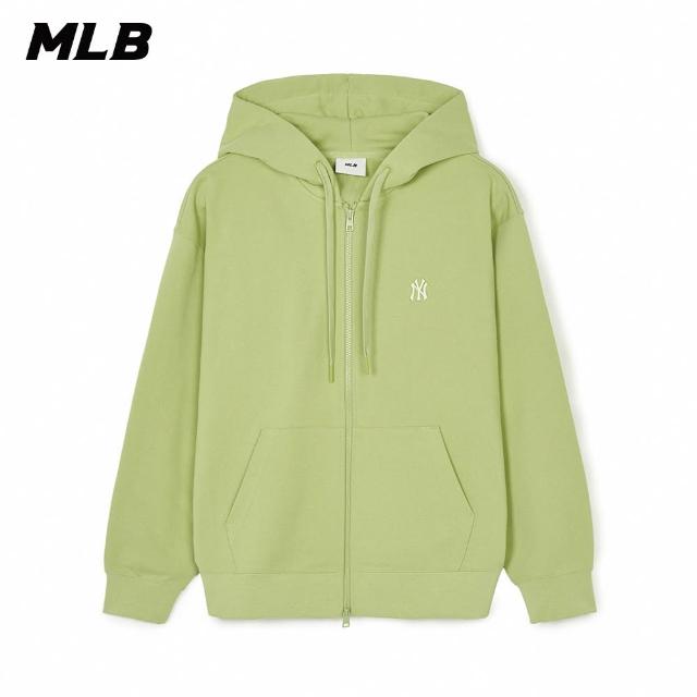 【MLB】小Logo拉鍊連帽外套 紐約洋基隊(3ATRB0141-50OLL)