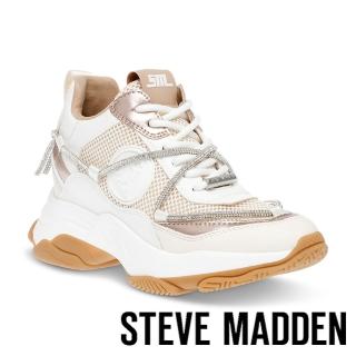 【STEVE MADDEN】MOTOCROSS 鑽帶造型透氣休閒鞋(金銅色)