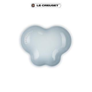 【Le Creuset】繁花系列瓷器蝴蝶盤20cm(銀灰藍)