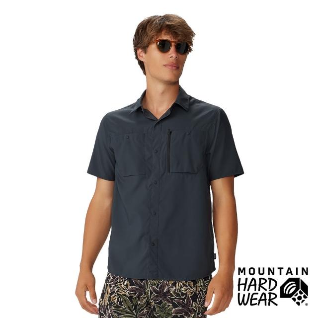【Mountain Hardwear】Trail Sender Short Sleeve Men 防曬彈性短袖襯衫 深風暴灰 男款 #2068741