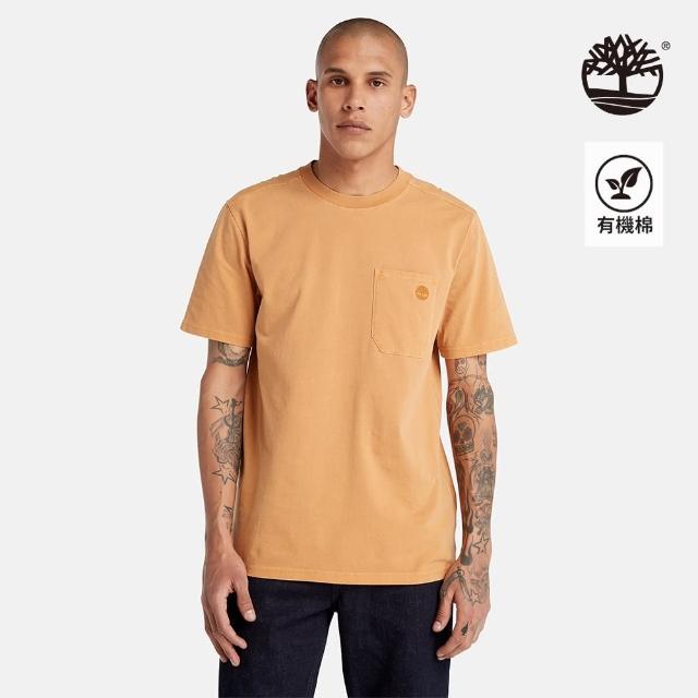 【Timberland】男款小麥色短袖口袋T恤(A2FBNP47)