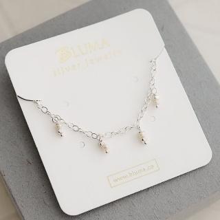 【BLUMA】艾瑪的點點珍珠純銀手鍊-淡水珍珠(女生禮物 純銀飾品禮盒 韓系 輕奢 母親節禮物)