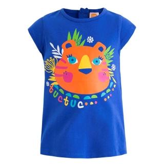 【tuc tuc】女童 藍底橘老虎連身洋裝 12M-6A MG528048(tuctuc baby 洋裝 動物)
