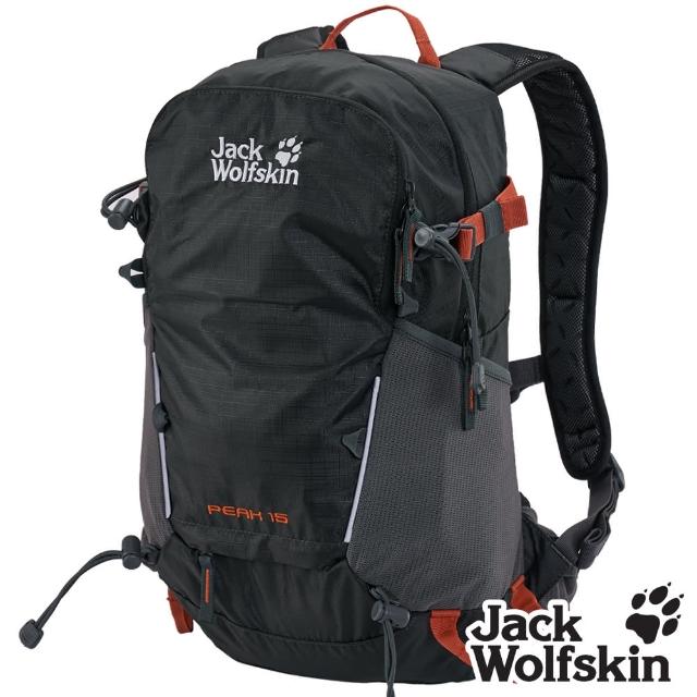 【Jack wolfskin 飛狼】Peak 15L 登山背包 健行背包(經典黑)