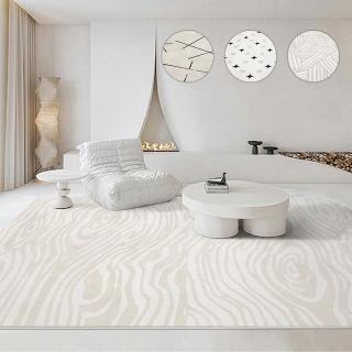 【西格傢飾】奶油風法式地毯140x200cm(加大地毯 居家 客廳 踏墊 柔軟腳感)