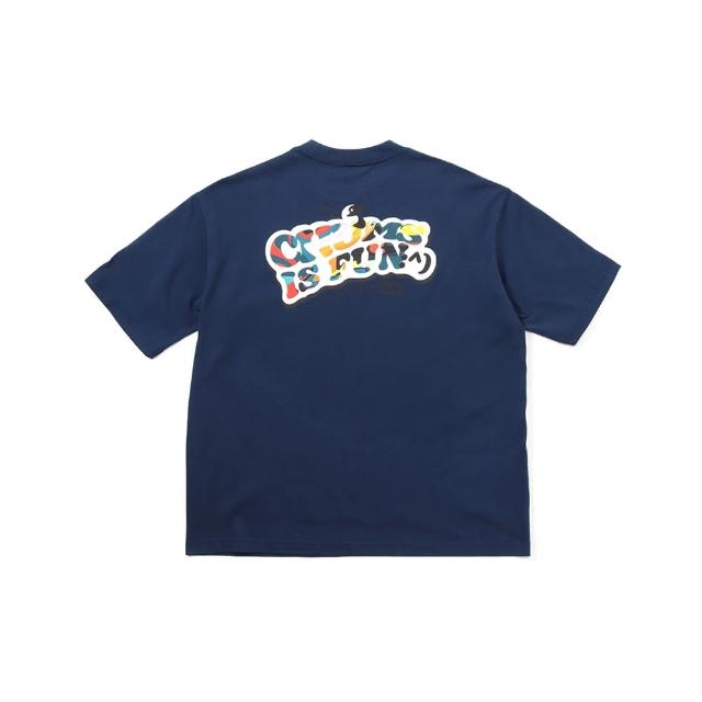 【CHUMS】CHUMS 休閒 Oversized CHUMS IS FUN T-Shirt短袖上衣  深藍(CH012357N001)