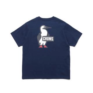 【CHUMS】CHUMS 休閒 Booby Logo T-Shirt短袖上衣 深藍(CH012279N001)