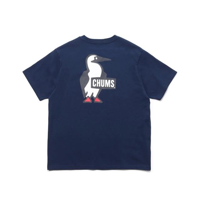 【CHUMS】CHUMS 休閒 Booby Logo T-Shirt短袖上衣  深藍(CH012279N001)