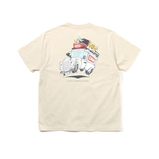 【CHUMS】CHUMS 休閒 Go Outdoor Pocket T-Shirt短袖上衣 米灰色(CH012348G057)