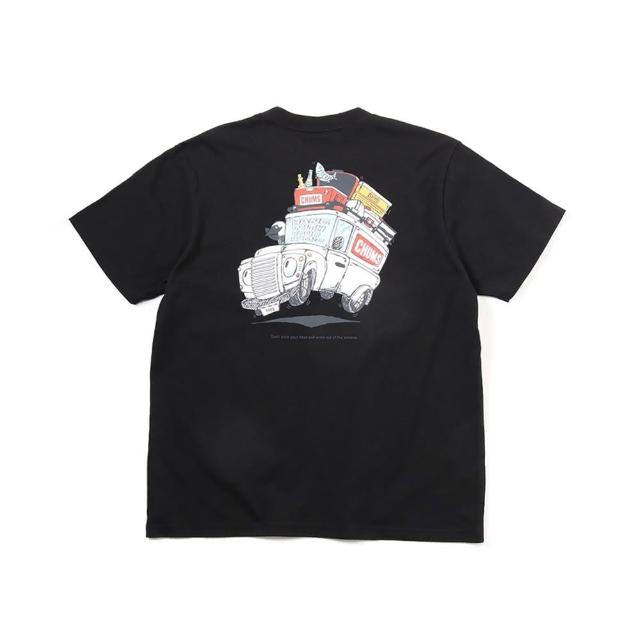 【CHUMS】CHUMS 休閒 Go Outdoor Pocket T-Shirt短袖上衣  黑色(CH012348K001)