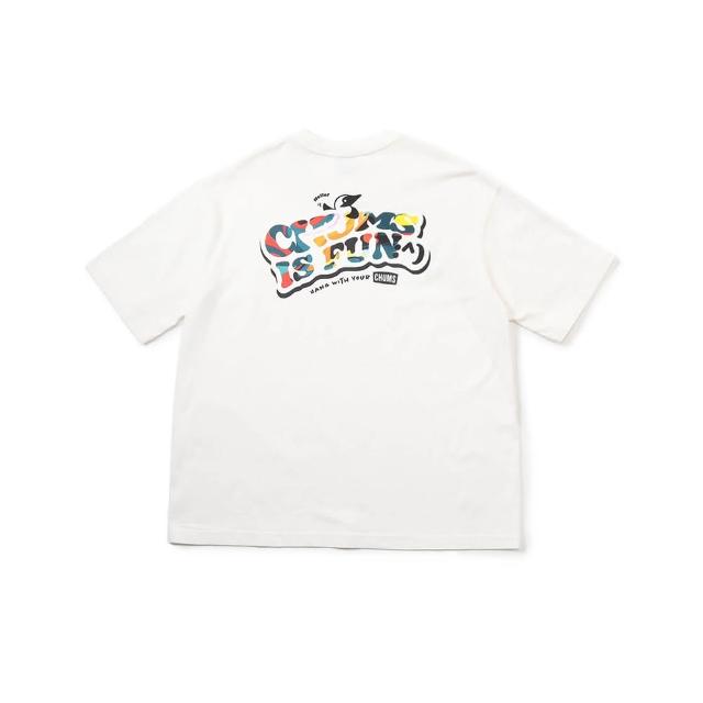 【CHUMS】CHUMS 休閒 Oversized CHUMS IS FUN T-Shirt短袖上衣  白色(CH012357W001)
