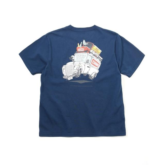 【CHUMS】CHUMS 休閒 Go Outdoor Pocket T-Shirt短袖上衣  深藍(CH012348N001)