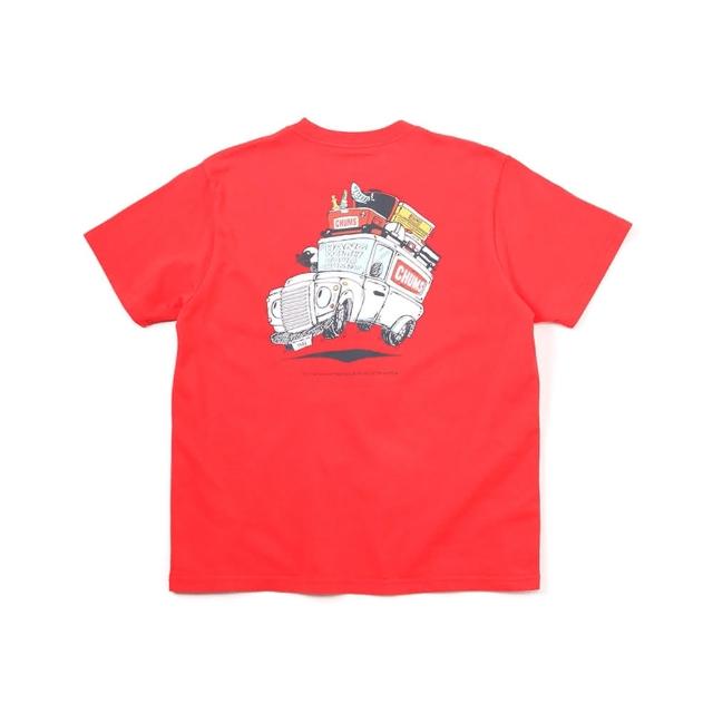 【CHUMS】CHUMS 休閒 Go Outdoor Pocket T-Shirt短袖上衣 紅色(CH012348R001)