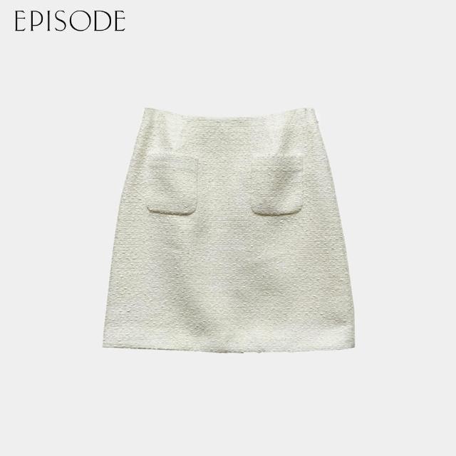 【EPISODE】精緻典雅粗花呢小香風短裙E30612