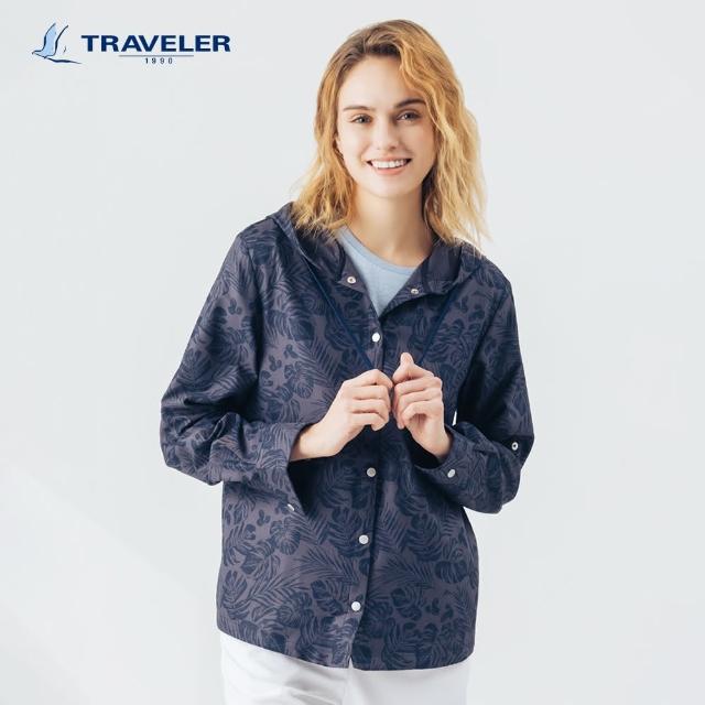 【TRAVELER 旅行者】24SS女款彈性抗UV可捲收袖外套｜241TR222(彈性/抗UV外套)