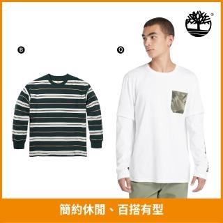 【Timberland】男長T 中性款長袖T恤/襯衫外套(多款任選)