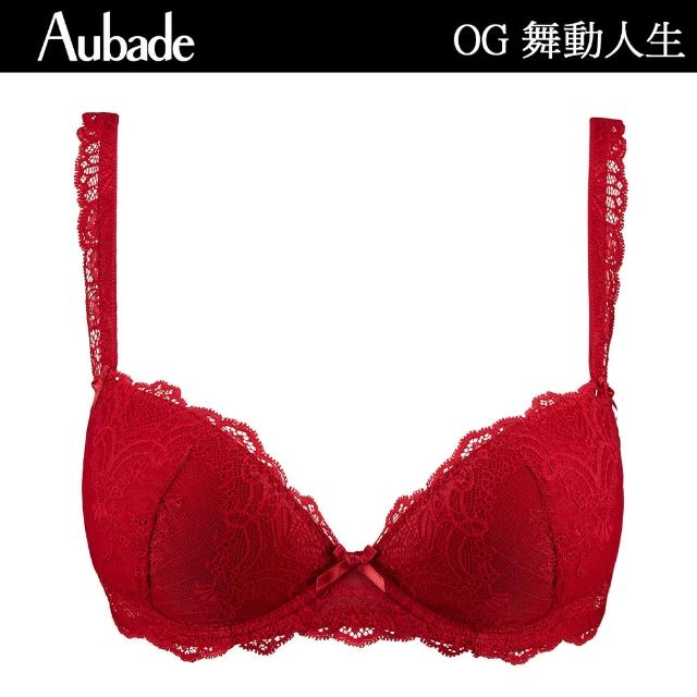 【Aubade】舞動人生蕾絲立體有襯內衣 性感內衣 法國進口 女內衣(OG-紅)
