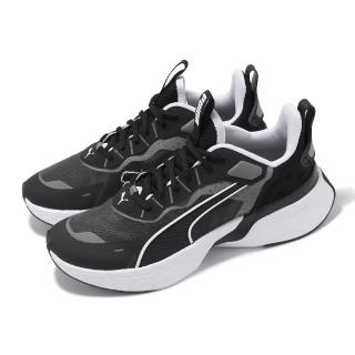 【PUMA】慢跑鞋 Softride Sway 男鞋 黑 白 網布 透氣 緩震 路跑 訓練 運動鞋(379443-01)