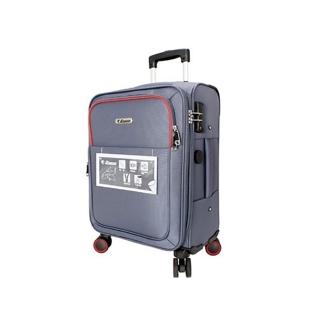 【SNOW.bagshop】28吋行李商務布箱可加大(360度飛機輪固定海關密碼鎖聚酯纖維)