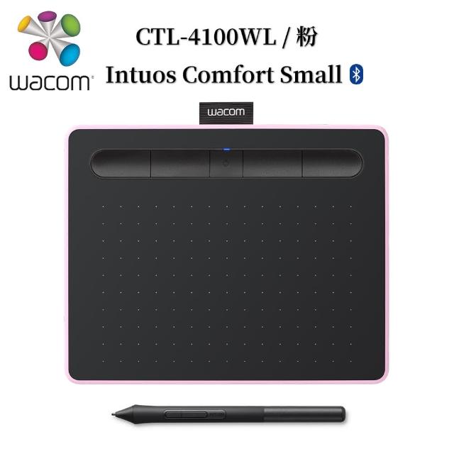 【Wacom】Intuos Comfort Small 藍牙繪圖板-莓果粉(CTL-4100WL/P0-C)