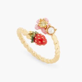 【Les Nereides】野生草莓與粉色草莓花戒指