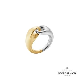 【Georg Jensen 官方旗艦店】REFLECT 鏈節戒指(純銀 18K黃金)
