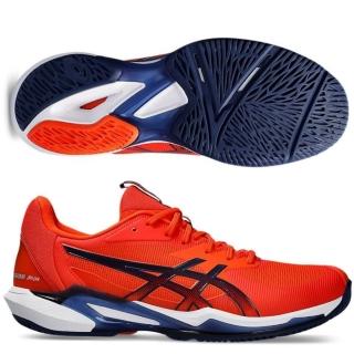 【asics 亞瑟士】SOLUTION SPEED FF 3 男款 網球鞋 一般楦(1041A438-800 橘藍 澳網配色 速度全場型)