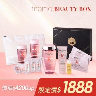 【Beauty Box】momo美妝盒(巴黎卡詩 粉漾芯生豐盈秀髮五步驟套組(洗髮精/母親節))