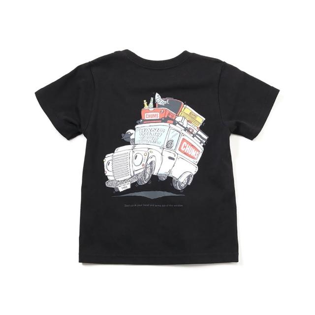 【CHUMS】CHUMS 休閒 童Kids Go Outdoor Pocket T-Shirt短袖上衣  黑色(CH211310K001)