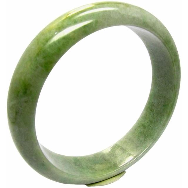【小樂珠寶】翡翠手鐲橄欖綠蜜雪梨天然A貨玉鐲(手圍18.7號 內徑58.7mm V760)
