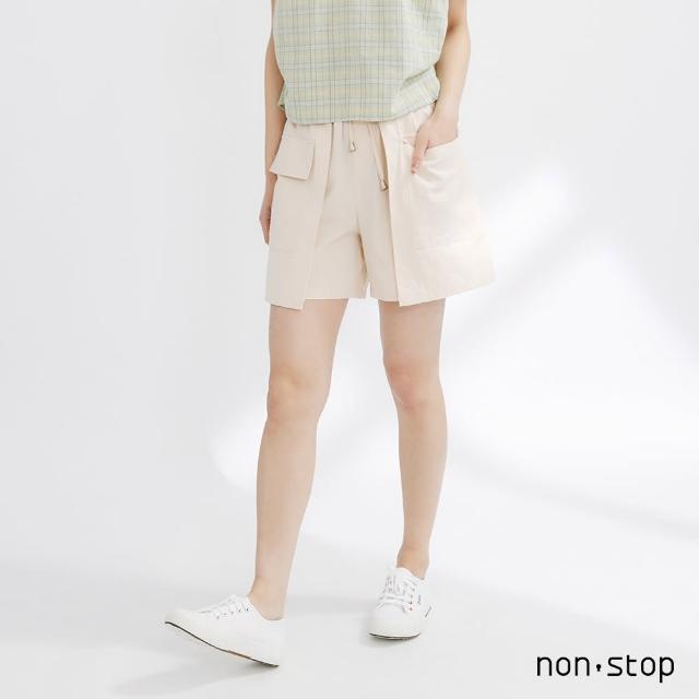 【non-stop】立體袋飾打摺短褲-2色