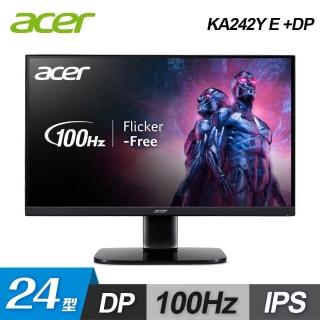 【Acer 宏碁】KA242Y E+DP 24型 IPS 抗閃螢幕