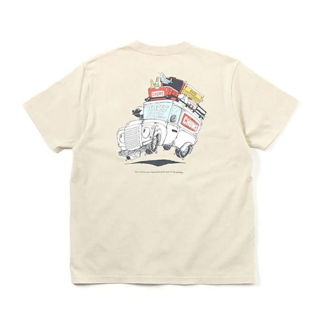 【CHUMS】CHUMS 休閒 Go Outdoor Pocket T-Shirt短袖上衣 米灰色(CH112348G057)